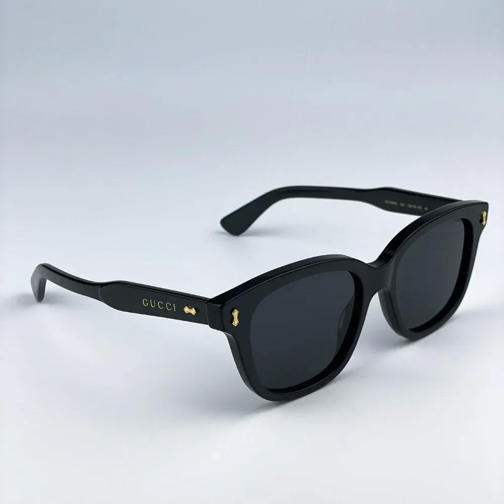NEW Gucci GG1264S 001 Black Grey Square Women Sunglasses